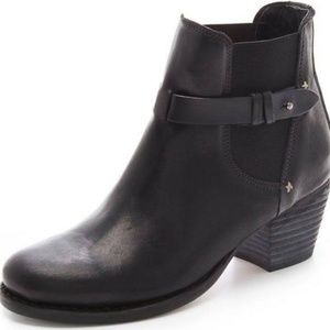 Rag & Bone Durham Leather Booties Black
